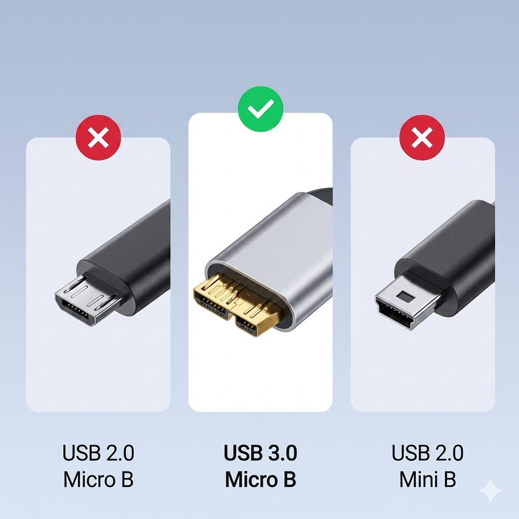 Cable USB C a Micro B Cables de Disco Duro USB 3,0 Tipo C Macho a Micro B Cable Macho