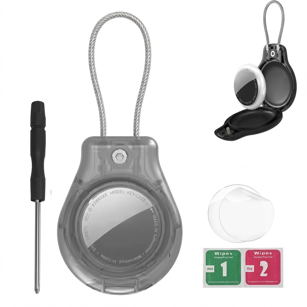 Funda Impermeable para AirTag con Cable , Antipérdida Equipaje, Mochila entre otros