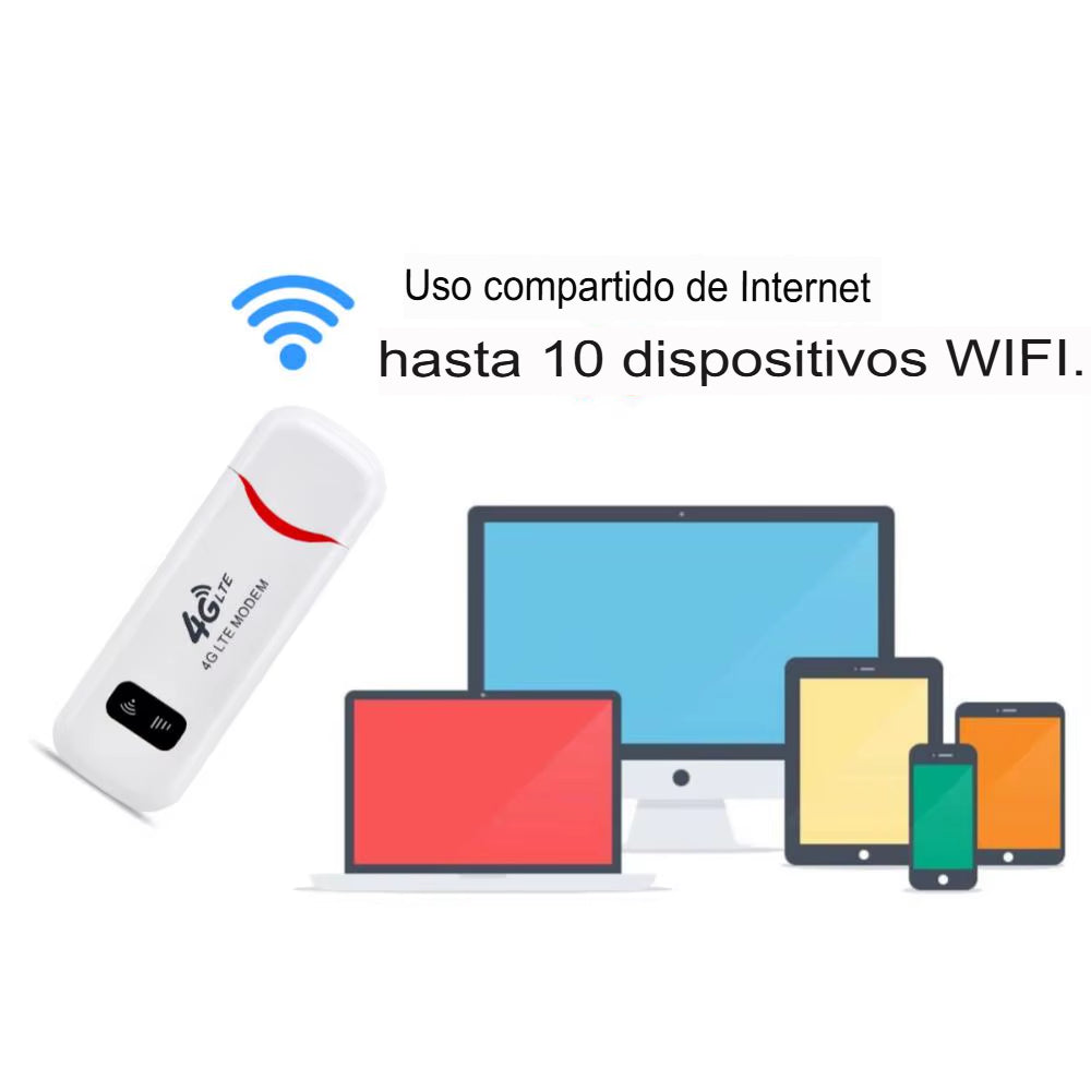 Bam Módem USB Wingle 4G LTE WiFi - Desbloqueado