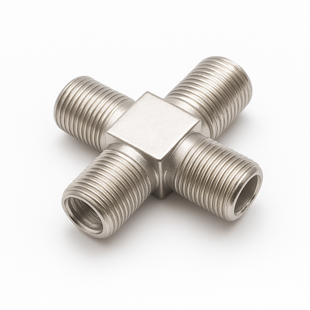 Divisor Coaxial F Hembra a 3 Vías – Conectores F Hembra