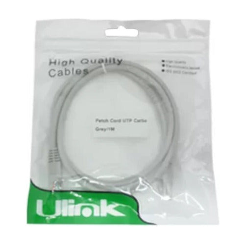 Patch Cord Cat5e 6 Mts Gris Ulink