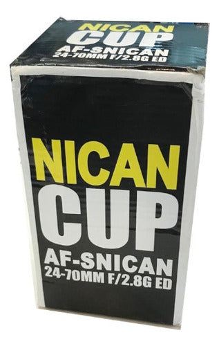 Mug Taza Acero Inoxidable Replica Lente Nikon