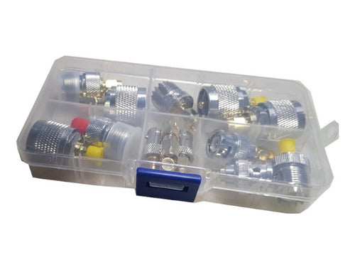 Adaptador Rf Sma A Bnc Uhf N Genérico 14pcs + Caja