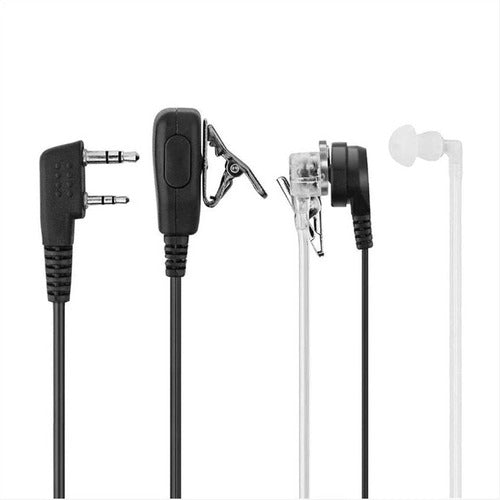 Audífonos PTT tubo acústico compatibles con Baofeng Motorola Kenwood para seguridad