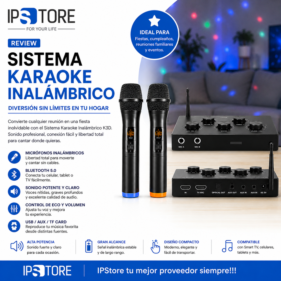 🎤 Review: ¿Vale la pena comprar un sistema de karaoke inalámbrico para el hogar?