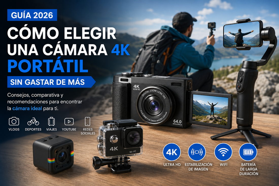 ¿Cómo elegir una cámara 4K portátil sin gastar de más?