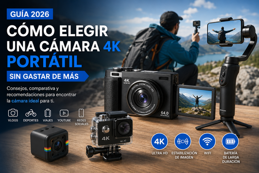 ¿Cómo elegir una cámara 4K portátil sin gastar de más?