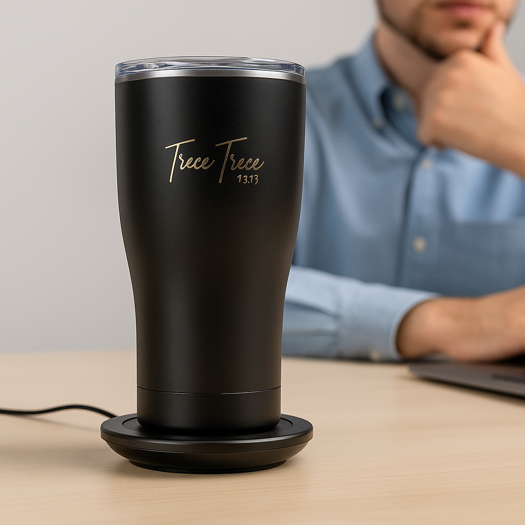 Vaso Alta Gama Térmico Inteligente LED 500ml – Mantiene Bebidas Calientes y Frías, Acero Inoxidable