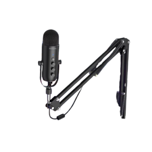 Kit de Micrófono de Condensador Cardioide de Estudio con Brazo de Pluma USB Profesional