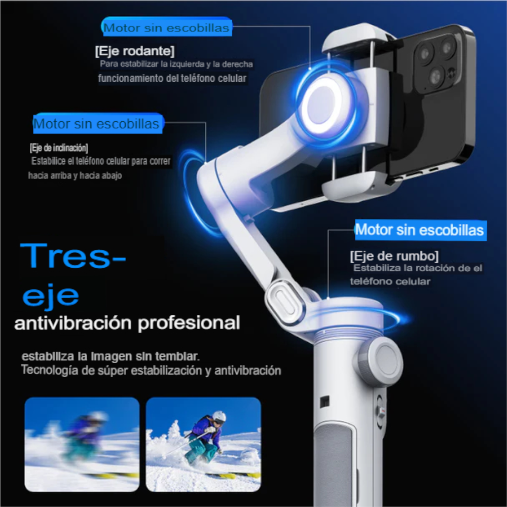 AOCHUAN Smart X - Gimbal - Estabilizador de Mano 3 Ejes