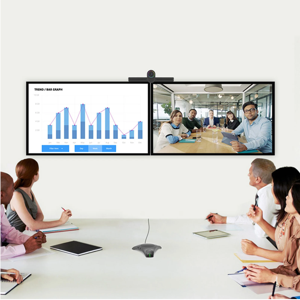Micrófono de Conferencia USB con Altavoz – Captación Omnidireccional 360° y Tecla de Silencio