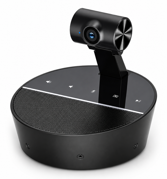 Cámara Web para Videoconferencias 3 en 1 Full HD 1080P – Micrófono Omnidireccional y Altavoz Integrado USB