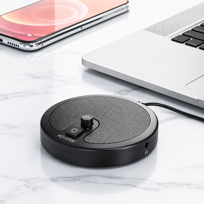 Micrófono de Conferencia USB KO-STAR M-500 – Omnidireccional para Reuniones, Grabación y Videoconferencias