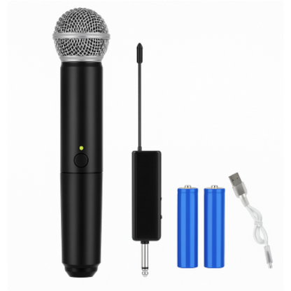 Micrófono Inalámbrico UHF PG58-A TAVOSOP 2 Canales para Karaoke y Eventos