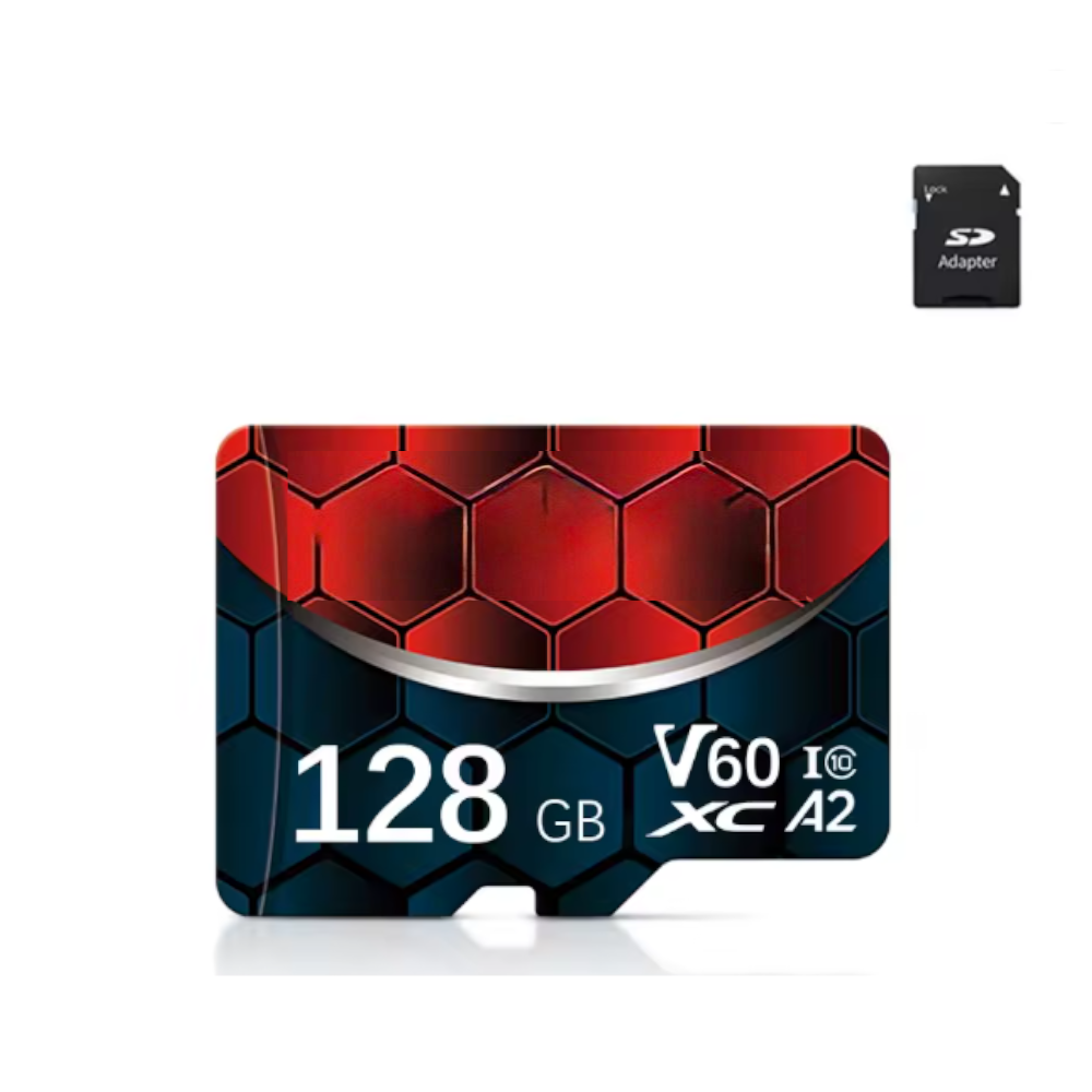 Tarjeta de Memoria MicroSD V60 A2 con Adaptador – 64GB a 2TB, Alta Velocidad para Video 4K y Apps