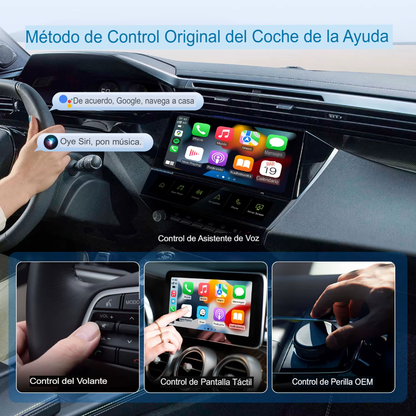 Box Wireless CarPlay y Android Auto - YouTube y Netflix Multimedia Player