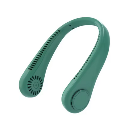 Ventilador de Cuello Portátil Sin Aspas – Recargable, Silencioso y de Enfriamiento Rápido