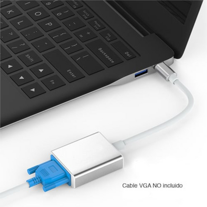 Adaptador USB-C a VGA HD para MacBook y Dispositivos USB-C