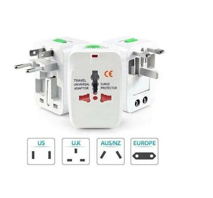 Adaptador Enchufe Universal EU UK US AU 10A Viaje Chile