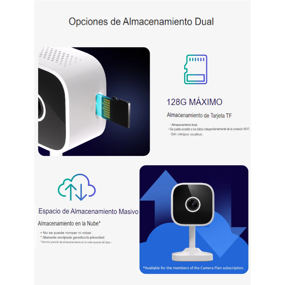 Cámara de Seguridad WiFi SONOFF CAM-S2 Gen2 1080P – Audio Bidireccional, Visión Nocturna, Detección de Movimiento y Compatible con Alexa/Google