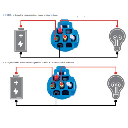 Interruptor Pulsador LED de Metal 19MM – 12V Luz Blanca Impermeable IP65