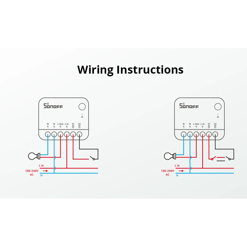 Interruptor Inteligente WiFi SONOFF Mini R4 Matter – Compatible con Alexa, Google Home y Apple HomeKit
