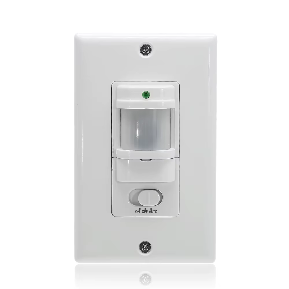 Interruptor Sensor de Movimiento PIR de Pared 110–220V Automático