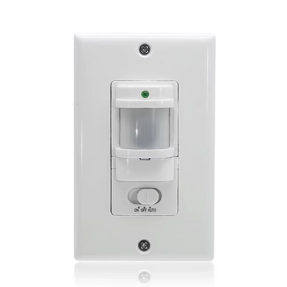 Interruptor Sensor de Movimiento PIR de Pared 110–220V Automático