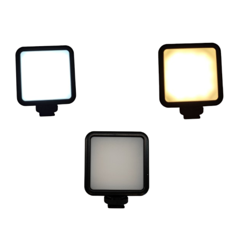 Luz de Vídeo LED Portátil Bicolor 3000K-6000K para Cámaras y Videografía