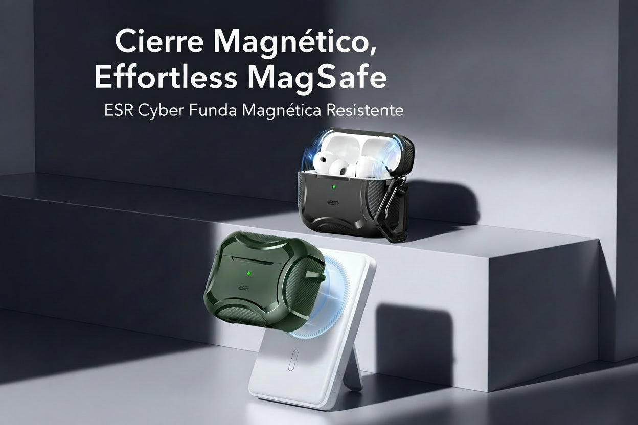 Funda AirPods Pro 3 2025 MagSafe Antigolpes con Tapa Magnética