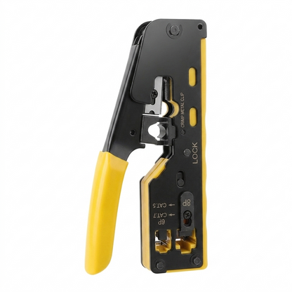 Alicate multifuncional para red amarillo CAT5/CAT6/CAT7/RJ45,