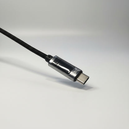 Cable USB-C 240W PD 3.1 Carga Rápida para Laptop y Móvil con Pantalla Digital