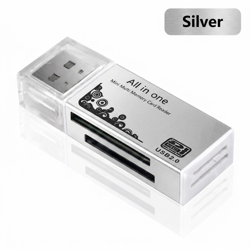 Lector de Tarjetas All In One - 4 en 1 USB 2.0 TF Micro SD M2 MS