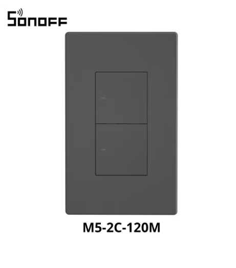 Interruptor de Pared Inteligente SONOFF M5-120 US Matter – 1/2/3 Botones, WiFi, Alexa y Google Home