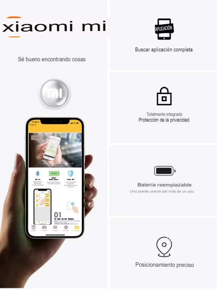 Collar Xiaomi Mini Tracker - Rastreador Bluetooth Mascotas y objetos