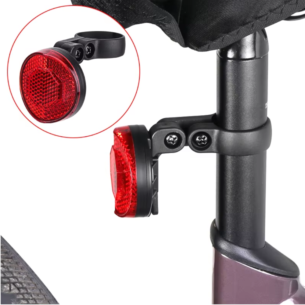 Soporte Reflectante Luz Trasera Para Ocultar AirTag  – Seguridad y Rastreo para Bicicleta