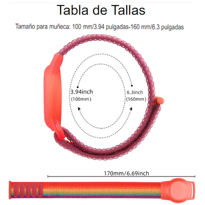 Pulsera de Nylon para Apple AirTag – Correa de Reloj Ajustable para Niños