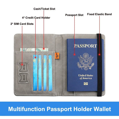 Porta Pasaporte con Bloqueo RFID – Seguridad y Estilo para tus Viajes