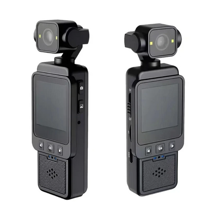 Mini Cámara HD 1080P con Pantalla, Visión Nocturna y WiFi – Cámara de Bolsillo 360° para Seguridad y Deportes