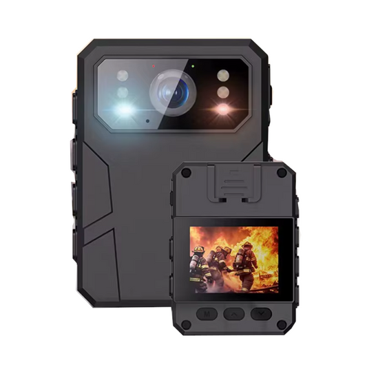 Mini Cámara Bodycam 4K HD Corporal Portátil con Pantalla IPS de 2" y Grabación 24H