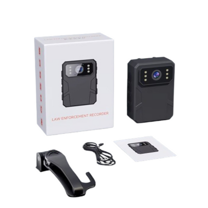 Mini Cámara Bodycam 4K HD Corporal Portátil con Pantalla IPS de 2" y Grabación 24H