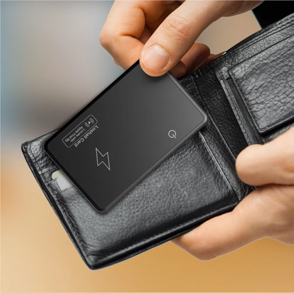 Tarjeta Rastreadora de Billetera con Carga Inalámbrica – Localizador GPS Bluetooth Compatible con Apple Find My, Resistente al Agua