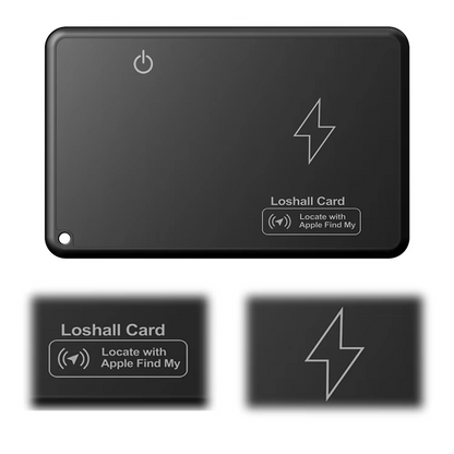 Tarjeta Rastreadora de Billetera con Carga Inalámbrica – Localizador GPS Bluetooth Compatible con Apple Find My, Resistente al Agua