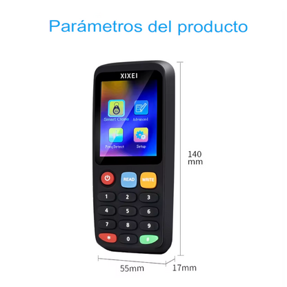 Lector y Copiador RFID/NFC X7 para Tarjetas de Acceso 125kHz y 13,56MHz