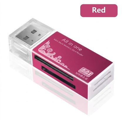 Lector de Tarjetas All In One - 4 en 1 USB 2.0 TF Micro SD M2 MS