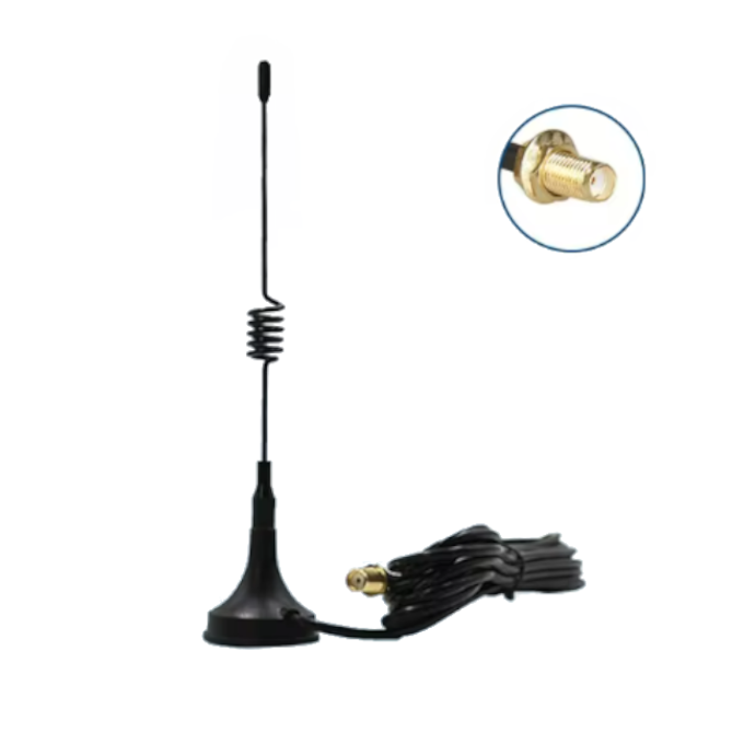 Antena Magnética de Doble Banda SMA-F para Radio, DMR Corta de 14,8cm largo