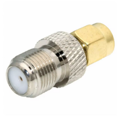 Adaptador Conector SMA Macho a Conector F Hembra