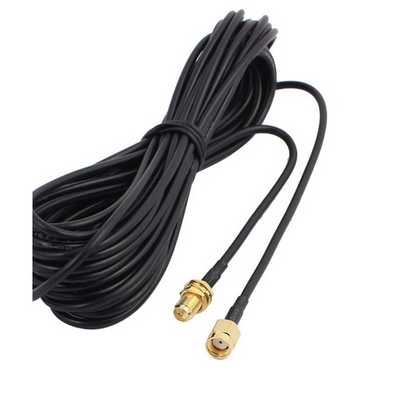 Cable RP-SMA Macho a RP-SMA Hembra de 10 Metros Cable Coaxial RG174