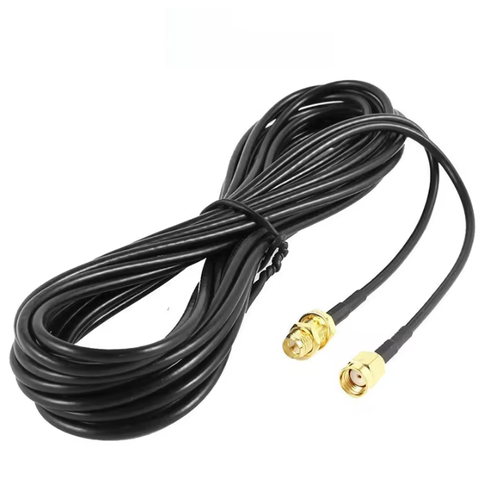 Cable RP-SMA Macho a Hembra de 10 Metros – Conector SMA , Cable Coaxial RG174