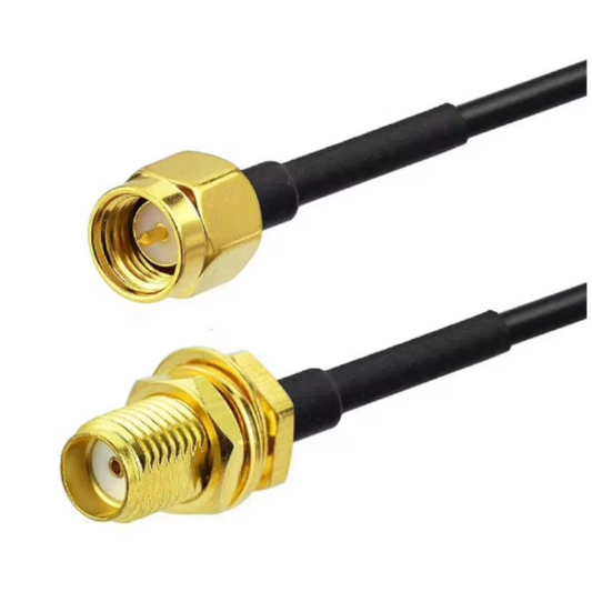 Cable SMA Macho a SMA Hembra - Cable Coaxial RG174 de 5 Metros